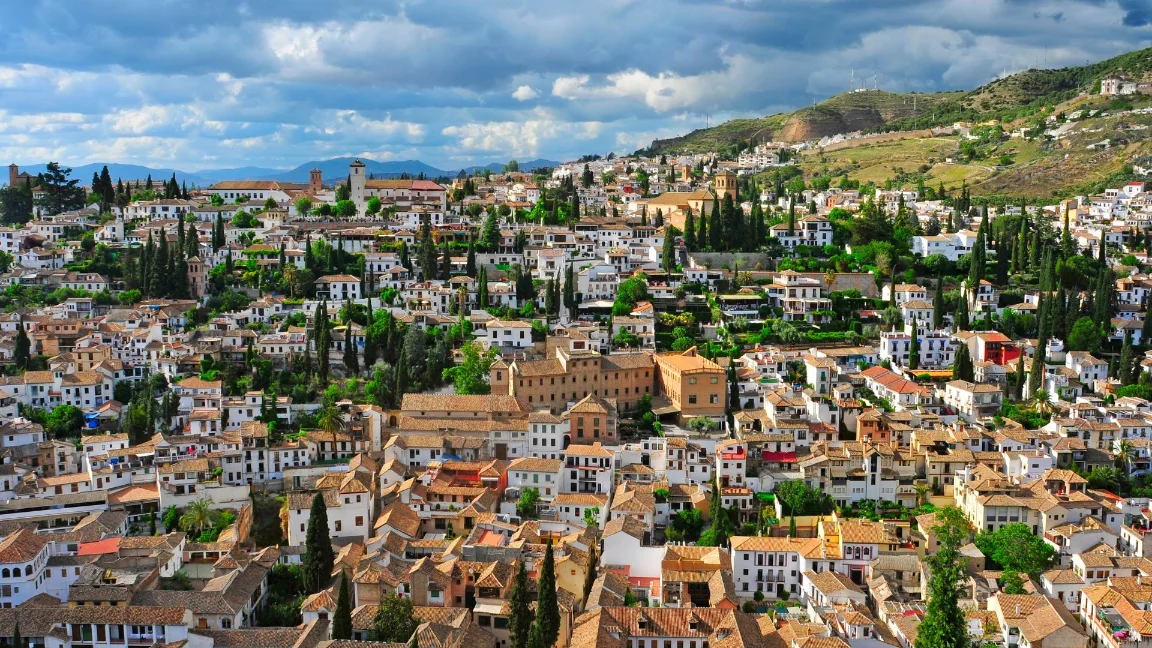 Aerial view of Granada Hills, CA
