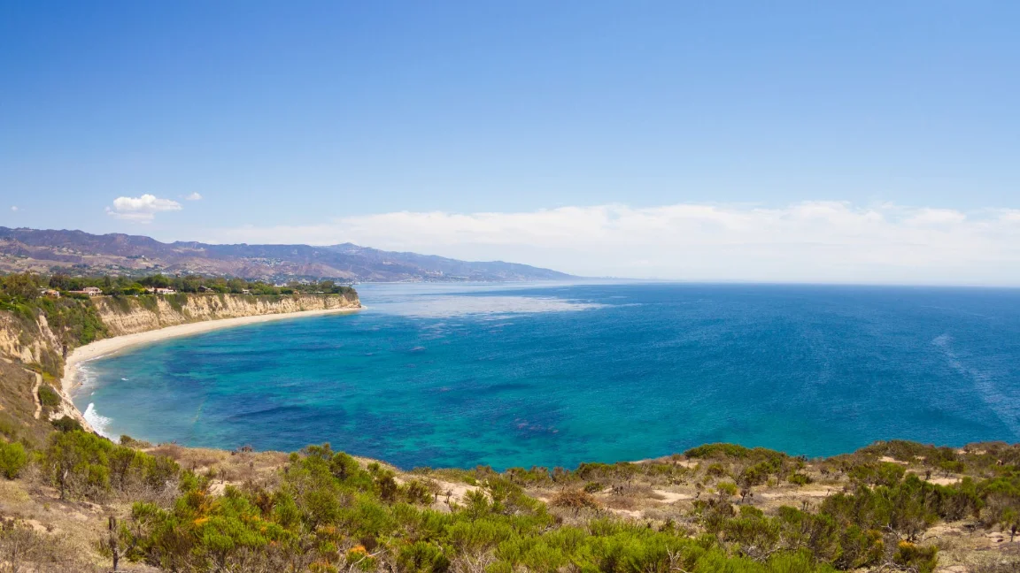 Seaside view of Malibu, CA