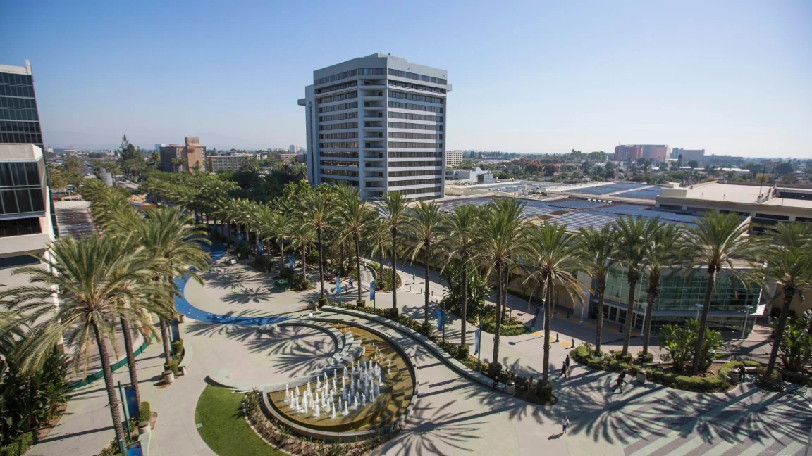 Commercial area of Van Nuys, CA