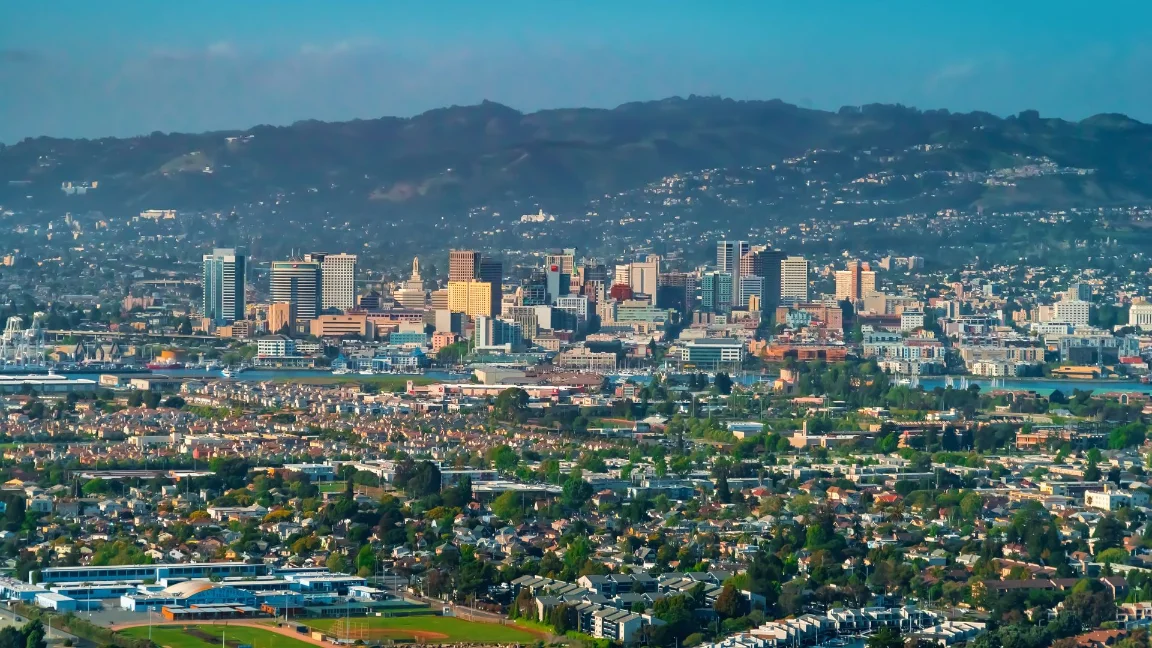 Aerial view of Chatsworth, CA